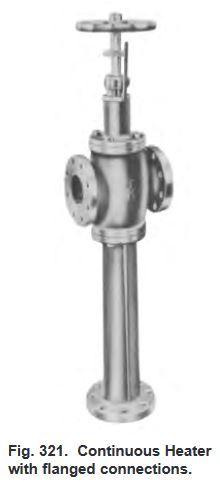 Fig. 321. Continuous Heater
with flanged connections