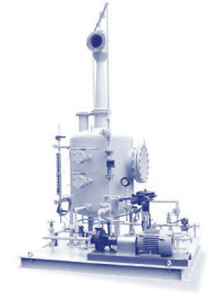 Ejector venturi gas scrubber